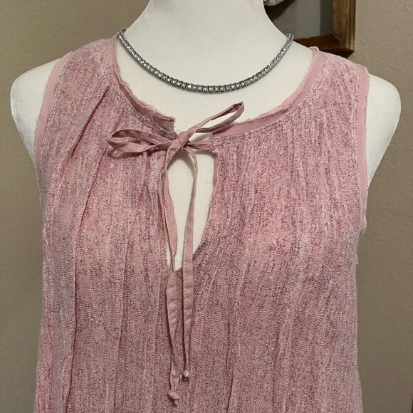 Anthropology Meadow Rue | Blush Pink Swing Tank Top Size Small NWOT - Picture 3 of 9